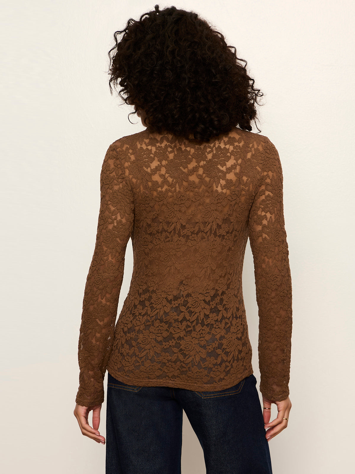 Dreamer Lace Shirt Cocoa Powder | Sanctuary Clothing