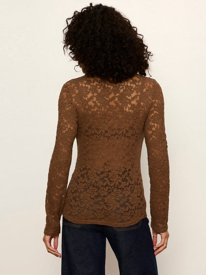 Dreamer Lace Shirt Cocoa Powder | Sanctuary Clothing
