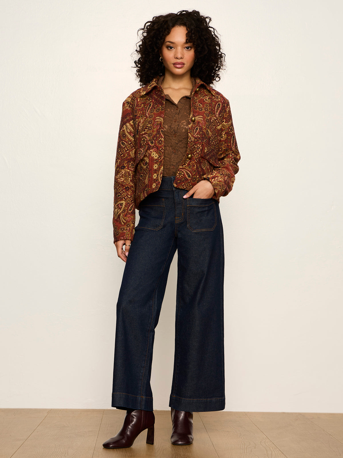 Dreamer Lace Shirt Cocoa Powder | Sanctuary Clothing