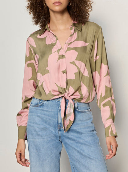 Lover Tie Shirt Pink Silhouette Petite Sizing | Sanctuary Clothing