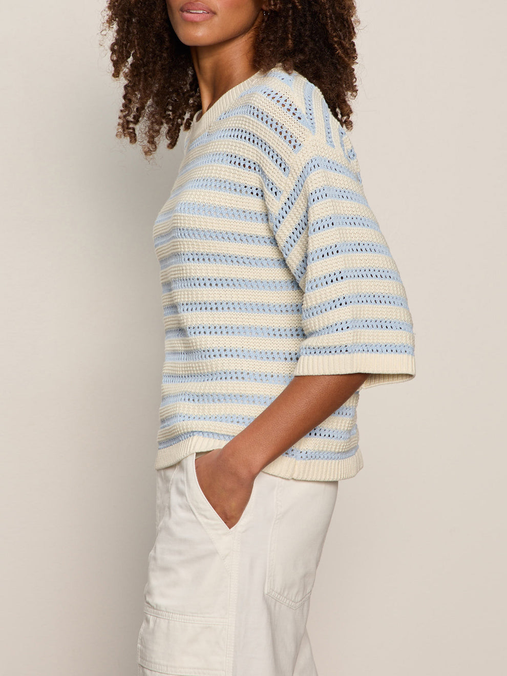 Elle Sweater Tee Blue Aura/Collagen Petite Sizing | Sanctuary Clothing