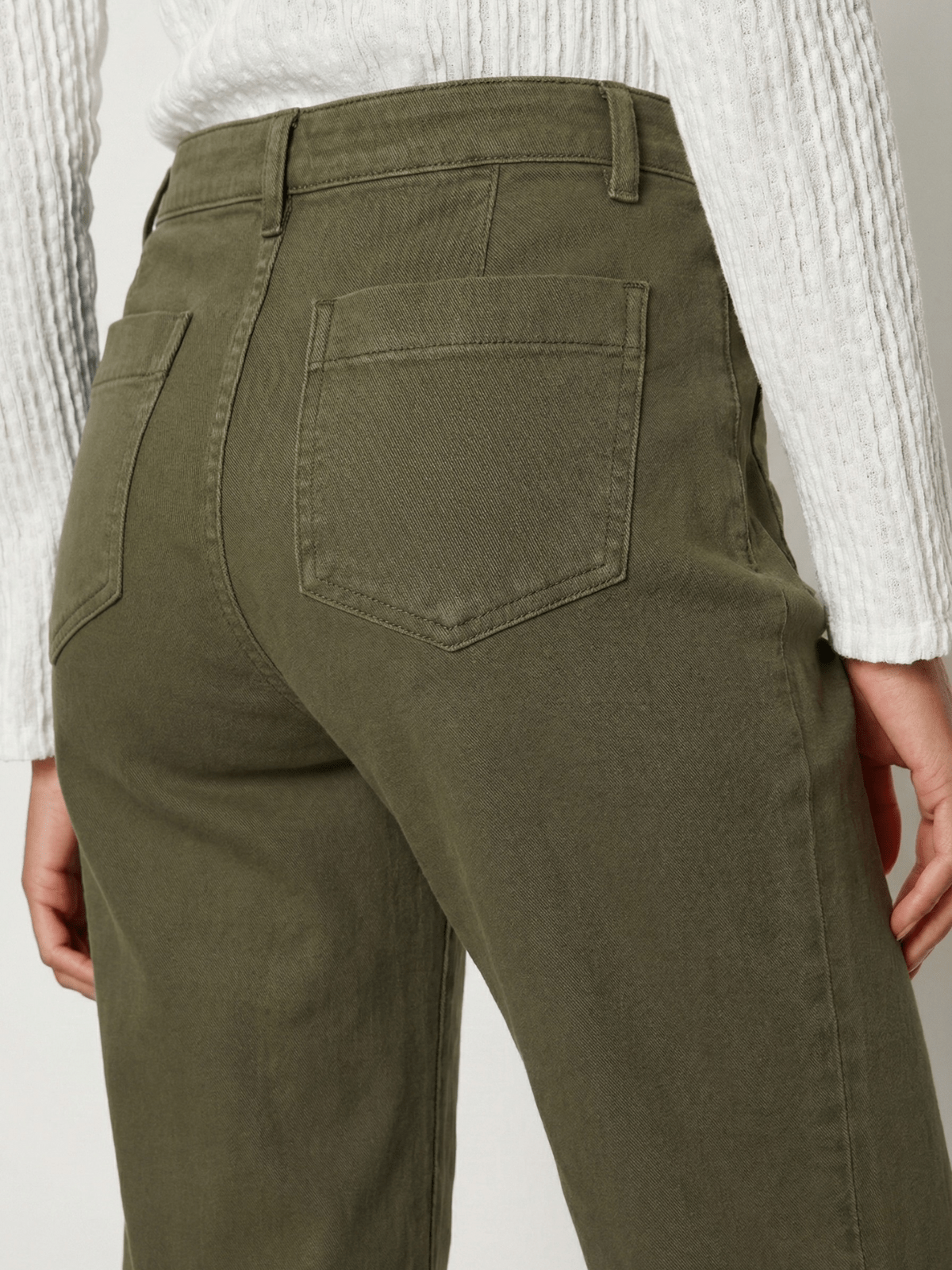 The Marine Jean Crop Covert Green Petite Sizing | Sanctuary Clothing