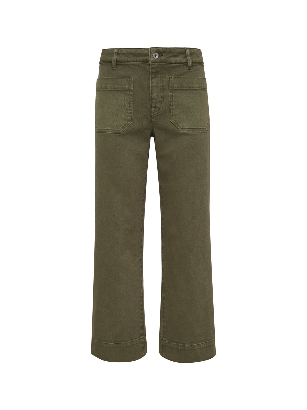 The Marine Jean Crop Covert Green Petite Sizing | Sanctuary Clothing