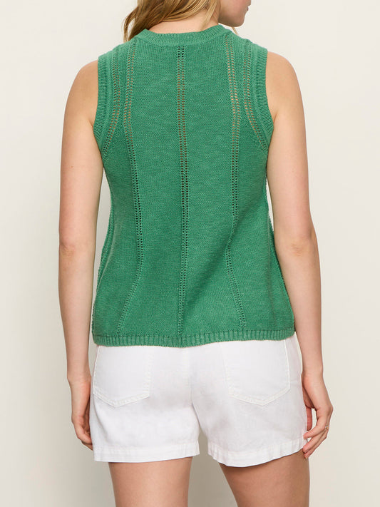 Easy Pointelle Shell Green Juice Petite Sizing | Sanctuary Clothing